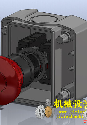 CX3D-SW-051 各种急停开关按钮模型 含特征 含零件