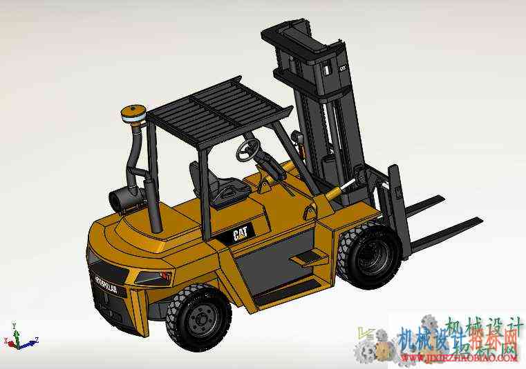 CS3D-SW-012 叉车模型 含零件 含特征