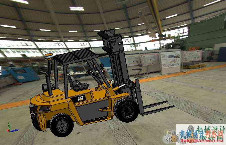 CS3D-SW-012 叉车模型 含零件 含特征