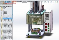SolidWorks机械设备三维模型——铆压热熔机