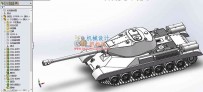 苏联二战重坦IS4 3D模型含零件，含特征