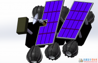 月球探测车SolidWorks三维模型五