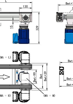 托盘同步带240*240