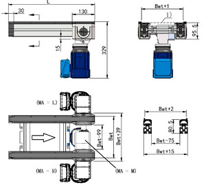 托盘同步带240*240