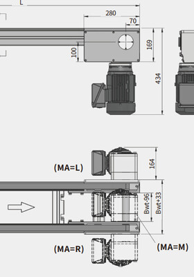 堆积滚子链160*160