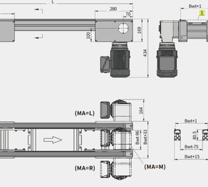 堆积滚子链160*160