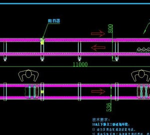 三倍差速链线CAD图纸