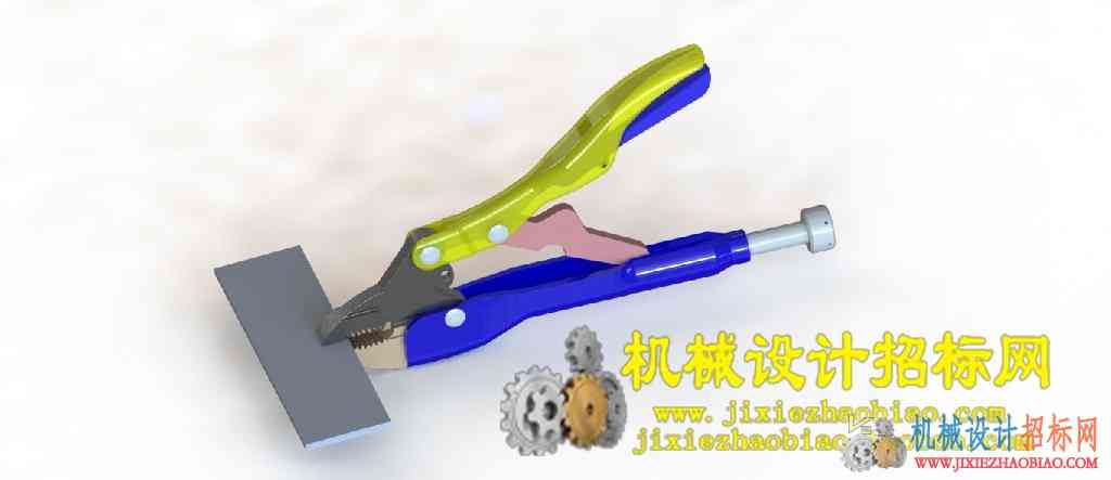 CX3D-SW-049 可调节夹紧力大小老虎钳模型 含零件 含特征