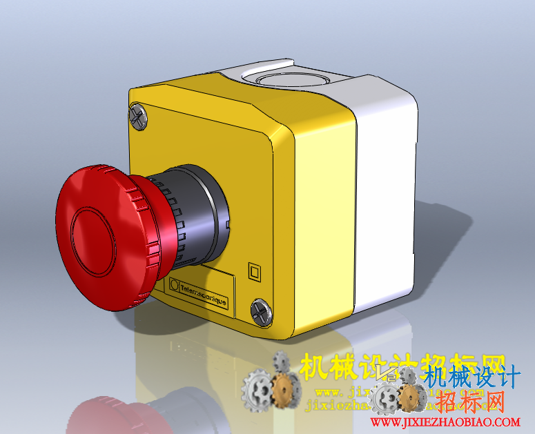 CX3D-SW-051 各种急停开关按钮模型 含特征 含零件