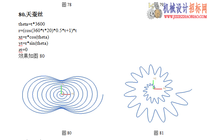 118种UG方程曲线