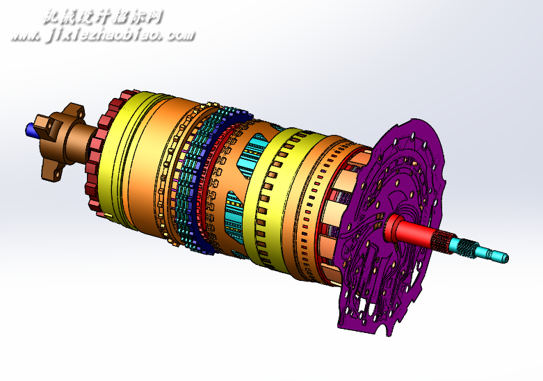 solidworks奔驰自动变速箱（完整套图）