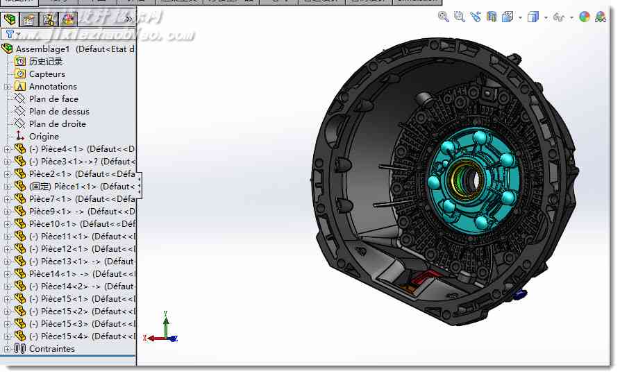solidworks奔驰自动变速箱（完整套图）