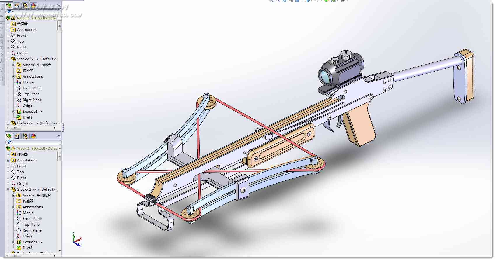 弩箭的solidworks模型