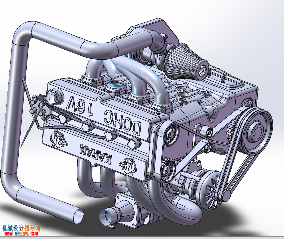 双顶置凸轮轴发动机