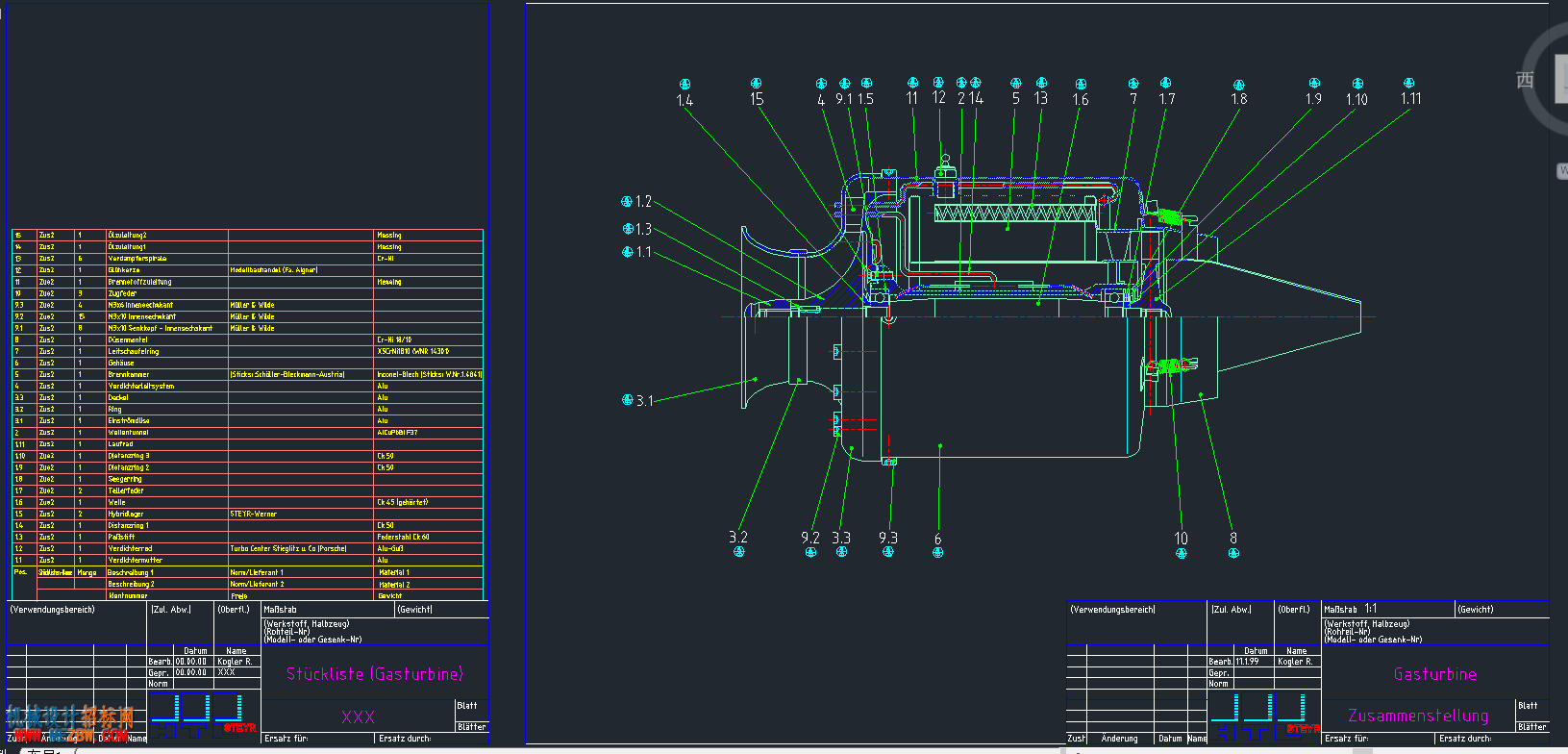 kj66涡喷发动机图纸-机械设计招标网