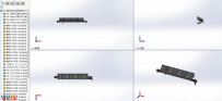 小车门槛总成检具solidworks设计