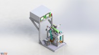 工件在线检测机solidworks设计