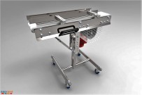 高度和角度可调节的小型移动式输送机solidworks设计