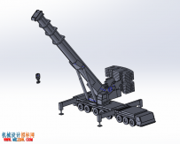 利勃海尔LTM1500起重机模型