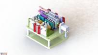 实用气漏检测夹具solidworks设计