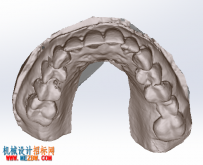 牙齿测点STL格式数据 抄数练习对象