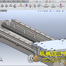 CX3D-SW-045 滚珠丝杠平台模型 含零件 含特征
