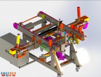 自动化玻璃支架组装机3D模型 Solidworks设计 附STEP
