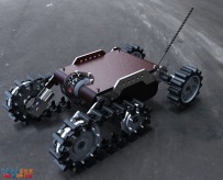 无人坦克机器人solidworks设计