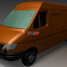 一台奔驰斯宾特的汽车模型