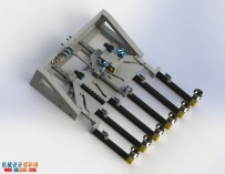 实用机器人真空吸盘夹具solidworks设计