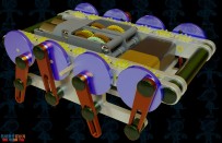 简易八足步行机器人3D建模图纸 SOLIDWORKS设计