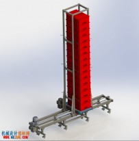 仓库物料输送机构solidworks设计