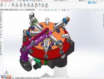 转盘式组装零件机构solidwork设计
