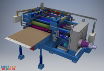 小型直线卷板机solidworks模型图