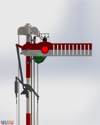 铁路通行信号站solidworks设计